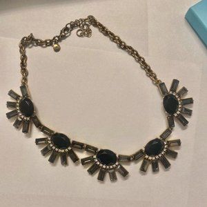 J Crew black statement necklace